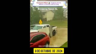 Milton in Florida USA todayshorts milton florida usa breakingnews virelvideohurricanestorm [upl. by Jochebed]