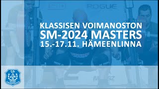 Masters klassisen voimanoston SMkilpailut 2024  M40 66–93 kg [upl. by Ajin]