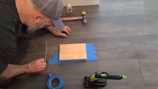 Floating Flooring Gap Repair for LVP  Laminate or Engineered Wood [upl. by Coyle30]