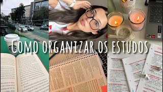 STUDY VLOG  Como se organizar nos estudos [upl. by Anisor]