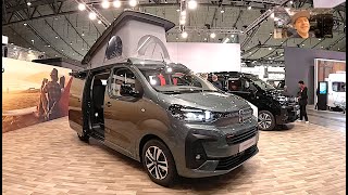 Citroen Holidays Pack Max Space Tourer RV compact Camper Van CMT 2024 walkaround  interior V1713 [upl. by Elmajian]