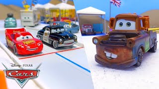 Lightning McQueen and Mater Challenge Racers at Salt Flats  Pixar Cars [upl. by Julee]