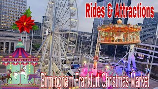 BirminghamUK🇬🇧Cool Birmingham Funfair RidesBirmingham Frankfurt Christmas Market 2024 [upl. by Tryck]