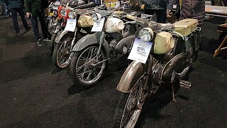 Oldtimerbeurs motoren bromfietsen in Rosmalen  Classic moped and motorcycle fair 2019 January [upl. by Erina]