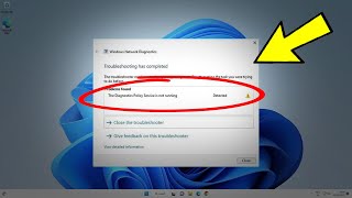 Fix The Diagnostic Policy Service is not running in windows 11  10  8  7  How To Solve it ✔️ [upl. by Namsu]