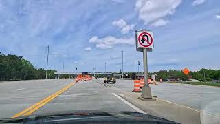 Mackinac Bridge to St Ignace Timelapse Driveover [upl. by Mckale]