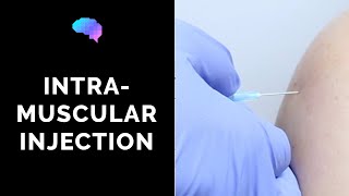 Intramuscular IM injection  OSCE Guide  UKMLA  CPSA [upl. by Joshuah]