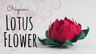 How to make an origami Lotus Flower [upl. by Annavoeg]