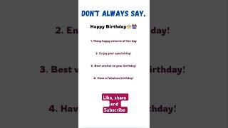 Dont always sayHappy Birthday ❌️ [upl. by Hammad573]