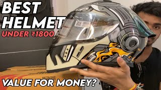 Vega Bolt Superhero Helmet  Full Face DOT Certified  Unboxing amp Review [upl. by Patt229]