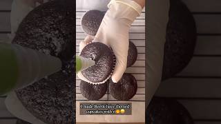 Eggless Cupcakes 🧁 so moist Tastes as good  recipe in the comments shorts recipe [upl. by Nirro26]