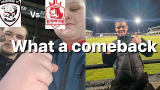 Hereford vs Alfreton town what a comeback [upl. by Molini]