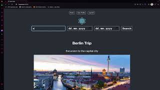 React Travel Agency App demo [upl. by Assitruc337]