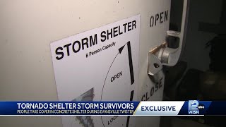 Tornado shelter survives Evansville storm [upl. by Miett234]