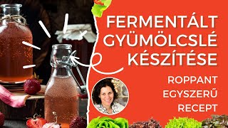 Gyümölcslé Ivólé Készítése Egyszerűen Fermentálva  Hogyan Készíts Gyümölcslevet fermentálva [upl. by Nandor265]