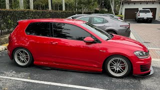 eBay side skirt INSTALL  MK7 GTI [upl. by Laris208]