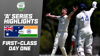 Australia A v India A  Firstclass match one  Day 1 [upl. by Nitsua452]