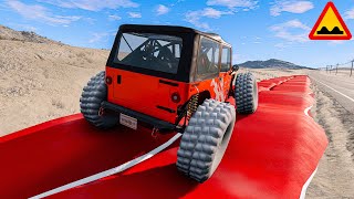 Satisfying Cars Suspension Test  BeamNG drive 1 [upl. by Alick885]