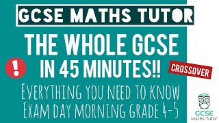 Everything You Need To Pass Your GCSE Maths Exam in 45 Minutes  Foundation  16th May 2024 [upl. by Eimme]