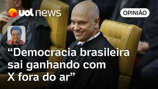 Twitter Com X ainda suspenso na eleição democracia sairá a grande vencedora  Sakamoto [upl. by Tnilc333]