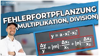 Fehlerfortpflanzung Multiplikation Division  Fehlerrechnung [upl. by Whitehouse652]