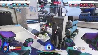 Overwatch 2  Gameplay on Dva competitive Diamond  Watchpoint Gibraltar 031124 [upl. by Ednutey]