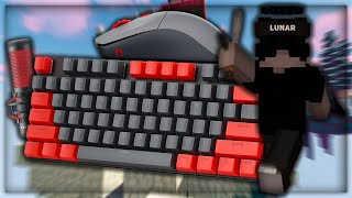 Thocky Keyboard  Mouse Sounds ASMR Handcam  Sweaty Hypixel Bedwars [upl. by Buonomo786]