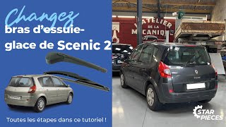 Changez le bras dessuieglace arrière sur votre Scénic 2  ⚙️Starpièces [upl. by Ah]