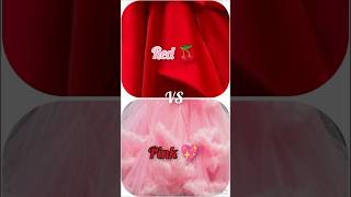 Red 🍒 vs Pink 💖choose a giftdress 👗 heels 👠 nails 💅 lipstick 💄shorts red pink gift [upl. by Danieu]