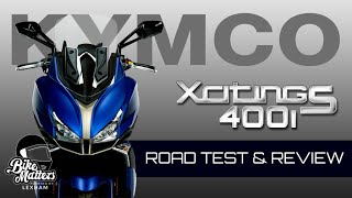 Kymco Xciting S 400i Maxi Scooter Road Test and Review [upl. by Elenore]