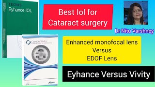 Eyhance  J amp J  versus Vivity  Alcon  Best eye Lens for Cataract operation [upl. by Odracer]