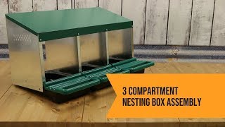 3 Compartment Nesting Box Assembly [upl. by Crescint]