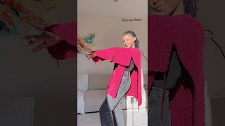 Easy crochet cardigan full tutorial live on Accrochets channel Tap ▶️ link above to watch crochet [upl. by Crim]