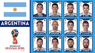 Argentinas 2018 FIFA WORLD CUP Squad  Argentina Squad  2018 World Cup Squad  Iconic Squads [upl. by Garrity500]