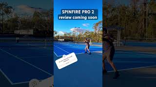 Spinfire Pro 2 Ball Machine Review…Coming Soon tennislife ballmachine tennis tennistime [upl. by Rednazxela]