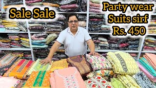 Sunday special Sale Party wear Suits Sirf Rs450 mein [upl. by Ahsiekel]