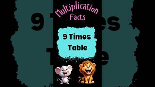 9 Times Table Short  Multiply by Nine  Memorize Multiplication Facts shorts multiplication [upl. by Baerl945]