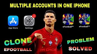 HOW TO USE 2 EFOOTBALL ACCOUNTS IN iOS efootball2025 [upl. by Nov]