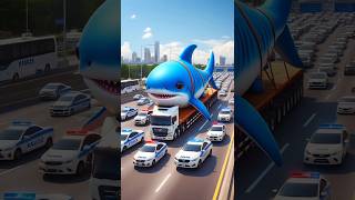 ❤️ Evolution of Catapillar Big Shark Transporting In Truck 🥰 2 cat cute love shorts [upl. by Etnomed]