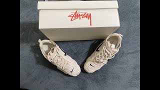 EARLY COP Nike X Stussy Air Zoom Spiridon Cage 2 Stussy Fossil  나이키 스투시 에어 줌 스피리돈 케이지 2 베이지 탄 [upl. by Ahtibbat551]