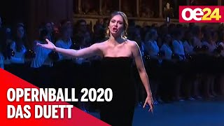 Opernball 2020 Wunderschönes Duett bei der Generalprobe [upl. by Warenne305]