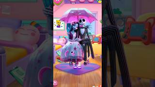 Jack skellington gf makeover gameplay 🎃👻tiktok makeup makeover gameplay talkingangela [upl. by Lounge]