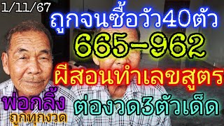 ถูกจนซื้อวัว40ตัว665962quotผีสอนทำเลขสูตรquotแม่นจริงต่องวด3ตัวเด็ด11167 [upl. by Esli]