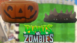 Plants vs Zombies de plastilina Calabaza y Pinchohierba de Pvz 1 [upl. by Llehsyar]