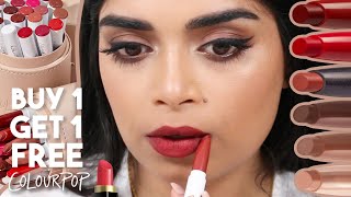 ColourPop Lippie Stix Review PT 2 💄  Medium Indian Skin tones [upl. by Pul]