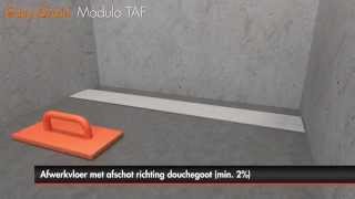 Douchegoot plaatsen – Easy Drain CompactModulo TAF met primaire afwatering Nederlands [upl. by Roye983]