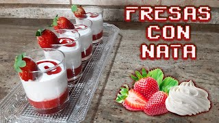 Fresas con Nata  Una receta diferente 🍓 [upl. by Xylina]