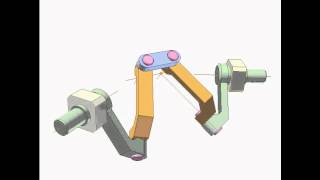 Spherical 4R mechanism 2c [upl. by Dnalyram]