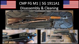 CMP M1 Garand amp M1911A1  Disassembly amp Cleaning [upl. by Attoynek]