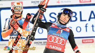 Mikaela Shiffrin edges slalom archrival Petra Vlhova for 94th career World Cup crown  NBC Sports [upl. by Bornstein]